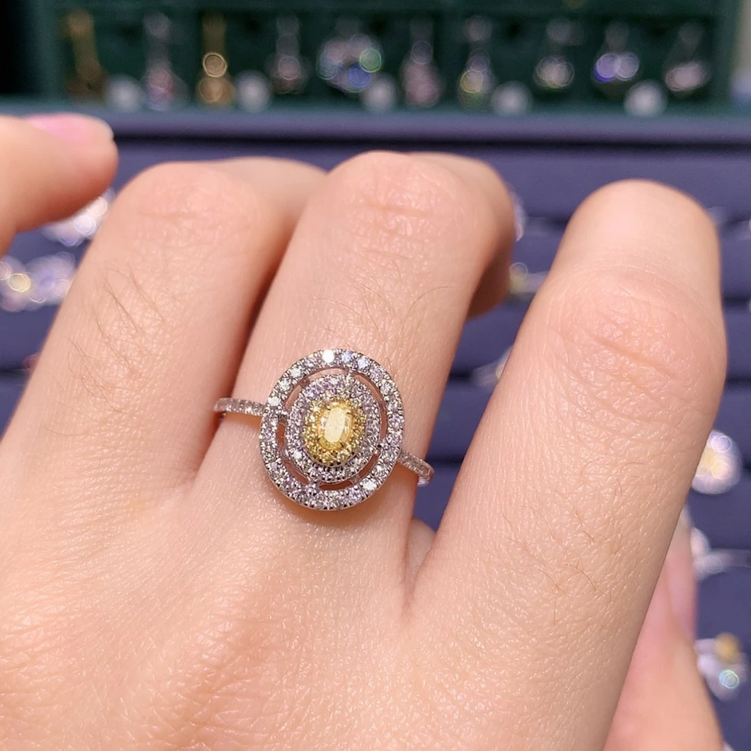 【闪购商品】钻石戒托18K金镶嵌钻石戒指