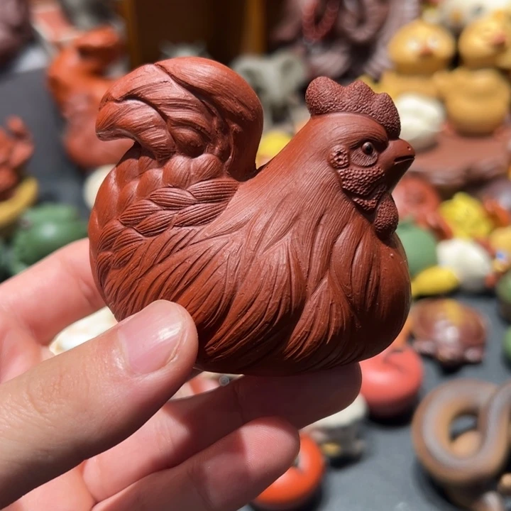 紫砂茶宠紫砂茶宠大吉大利朱泥