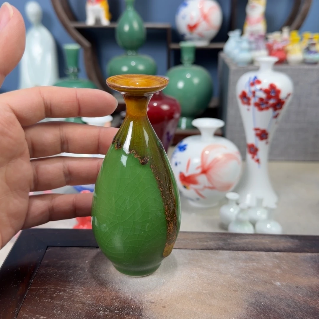 陶瓷手工小花器摆件