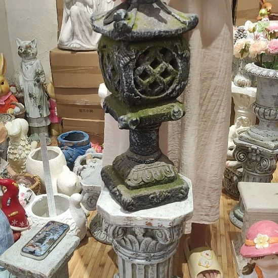 合成树脂氧化镁青苔宫灯摆件