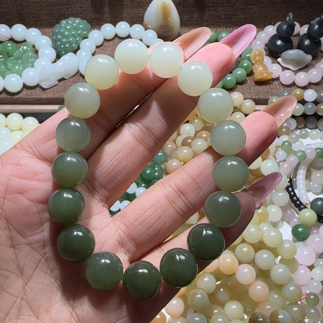 和田玉未镶嵌手链