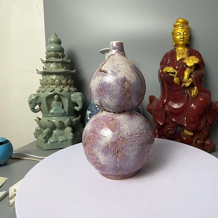 陶瓷钧窑窑变釉葫芦瓶推荐