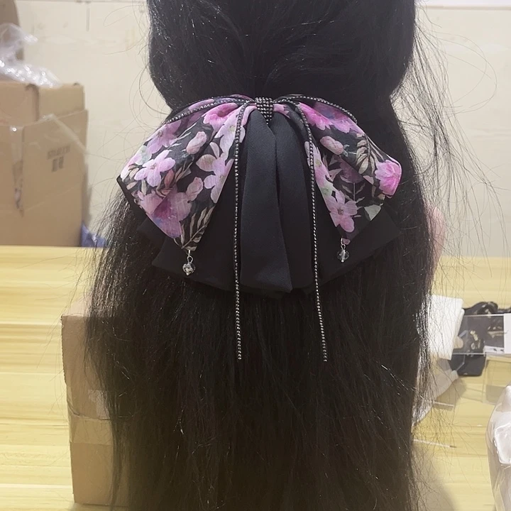 铁合金布艺蝴蝶结发夹