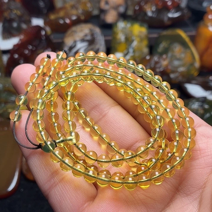 琥珀未镶嵌颈饰5➕金兰149