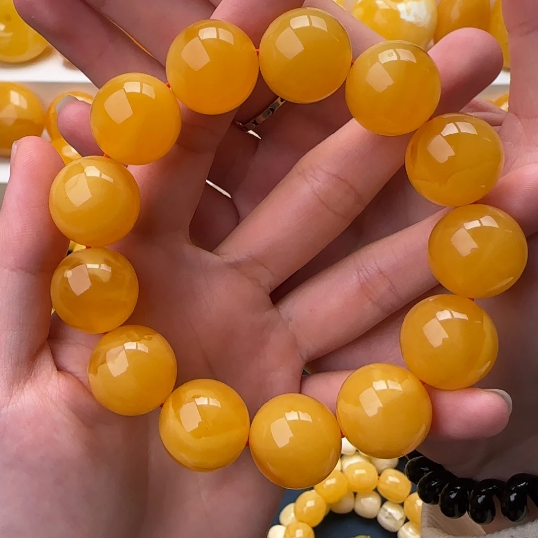 琥珀未镶嵌颈饰同料图珠