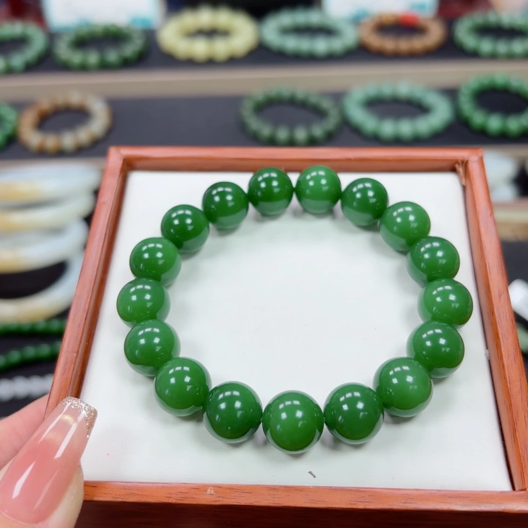 江***月和田玉未镶嵌手链