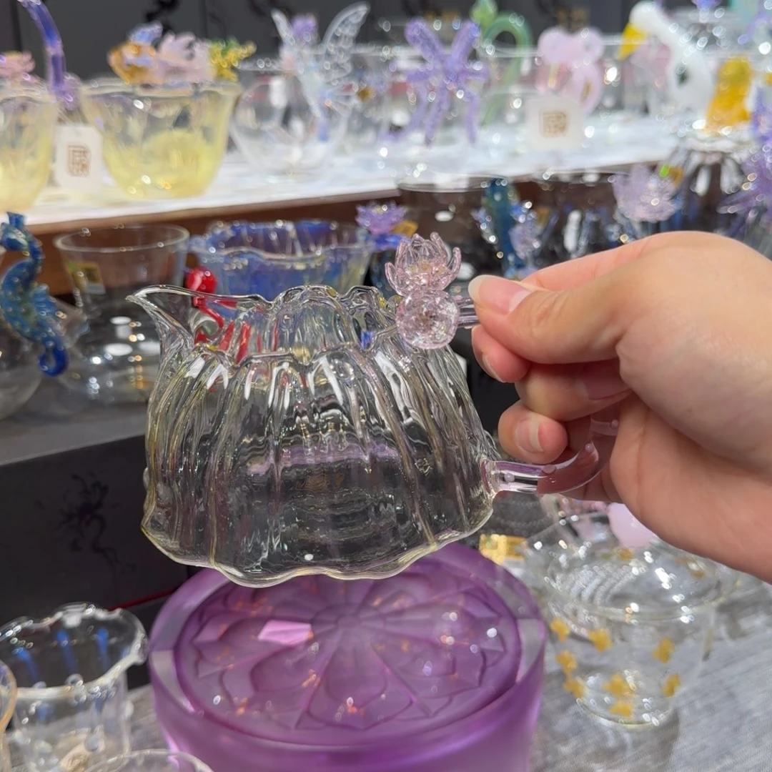 熙***主晶焱公道杯荷韵观山粉