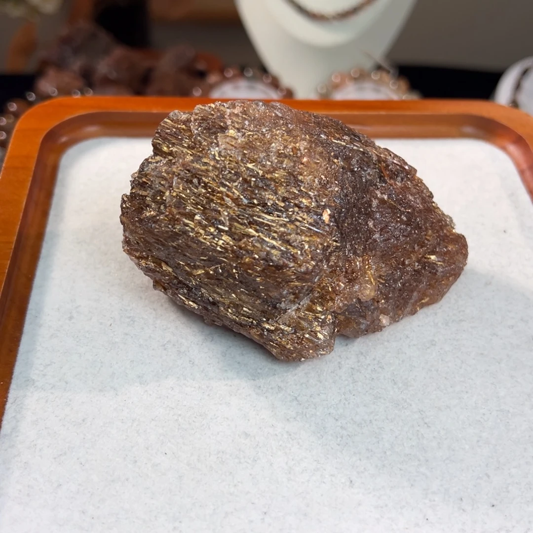 爱***贝未镶嵌手链水晶黑金超七原石