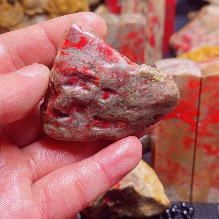 鸡血石昌化鸡血石