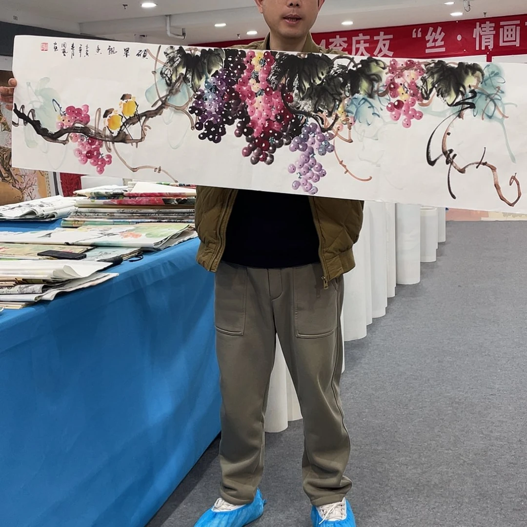 国画今天上午国画作品展示