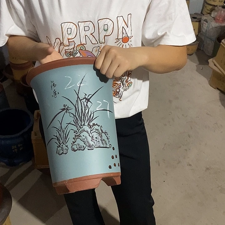 紫砂花盆紫砂花盆