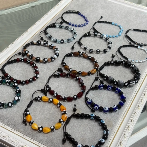 合金树脂手链 耳环姑娘新款手链 情侣闺蜜都可以戴 大小可以调节