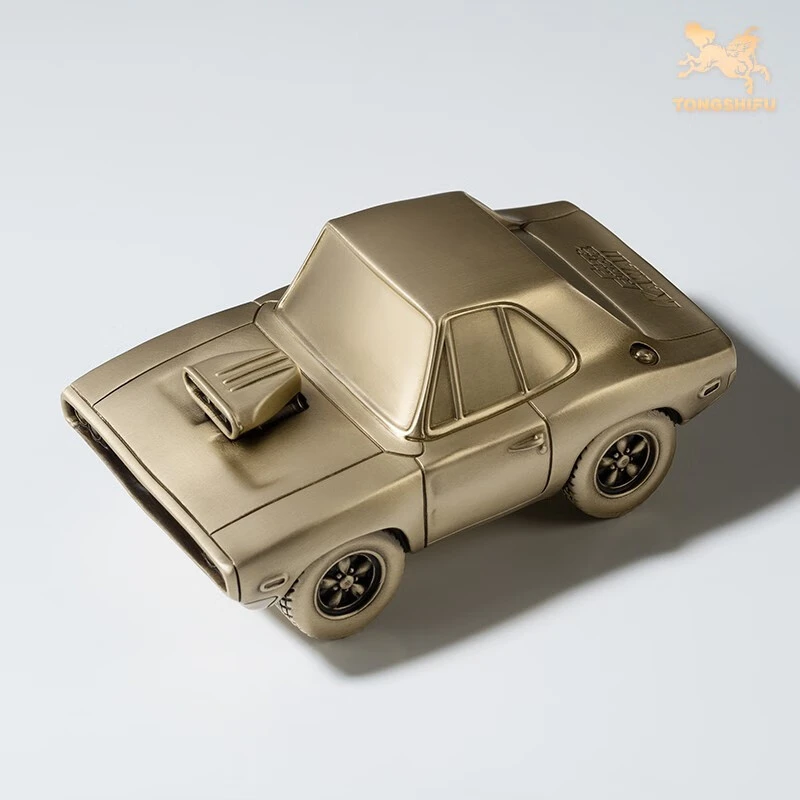 铜师傅《速度与激情》铜摆件 Q版黄铜车模 桌面客厅书房礼品摆件