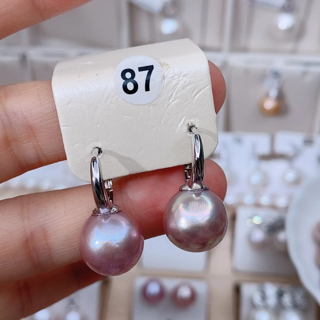 颈饰银S925镶嵌淡水珍珠安**摘