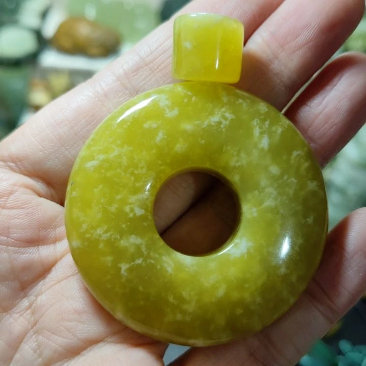 岫玉平安扣未镶嵌