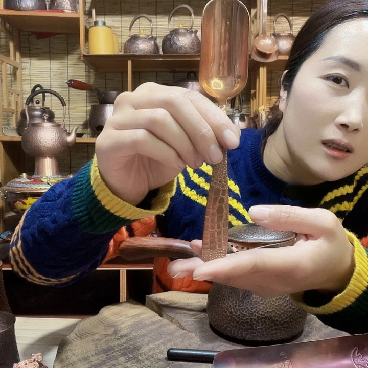 金属金*紫铜茶铲紫铜