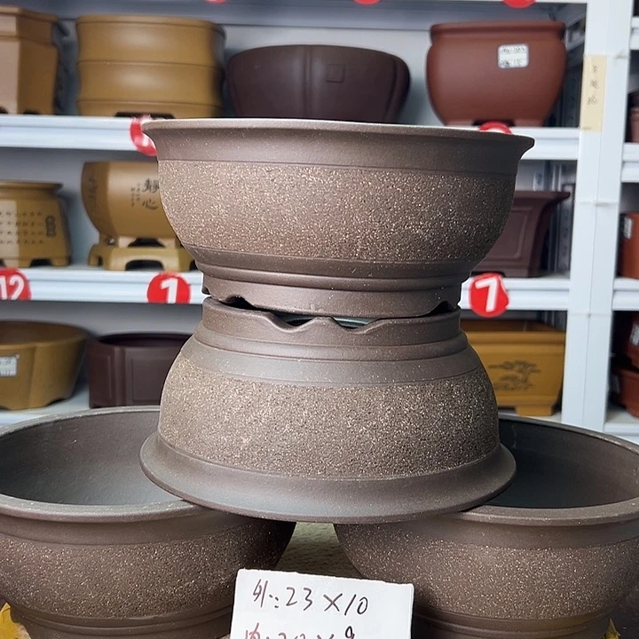 紫砂花盆你在一起