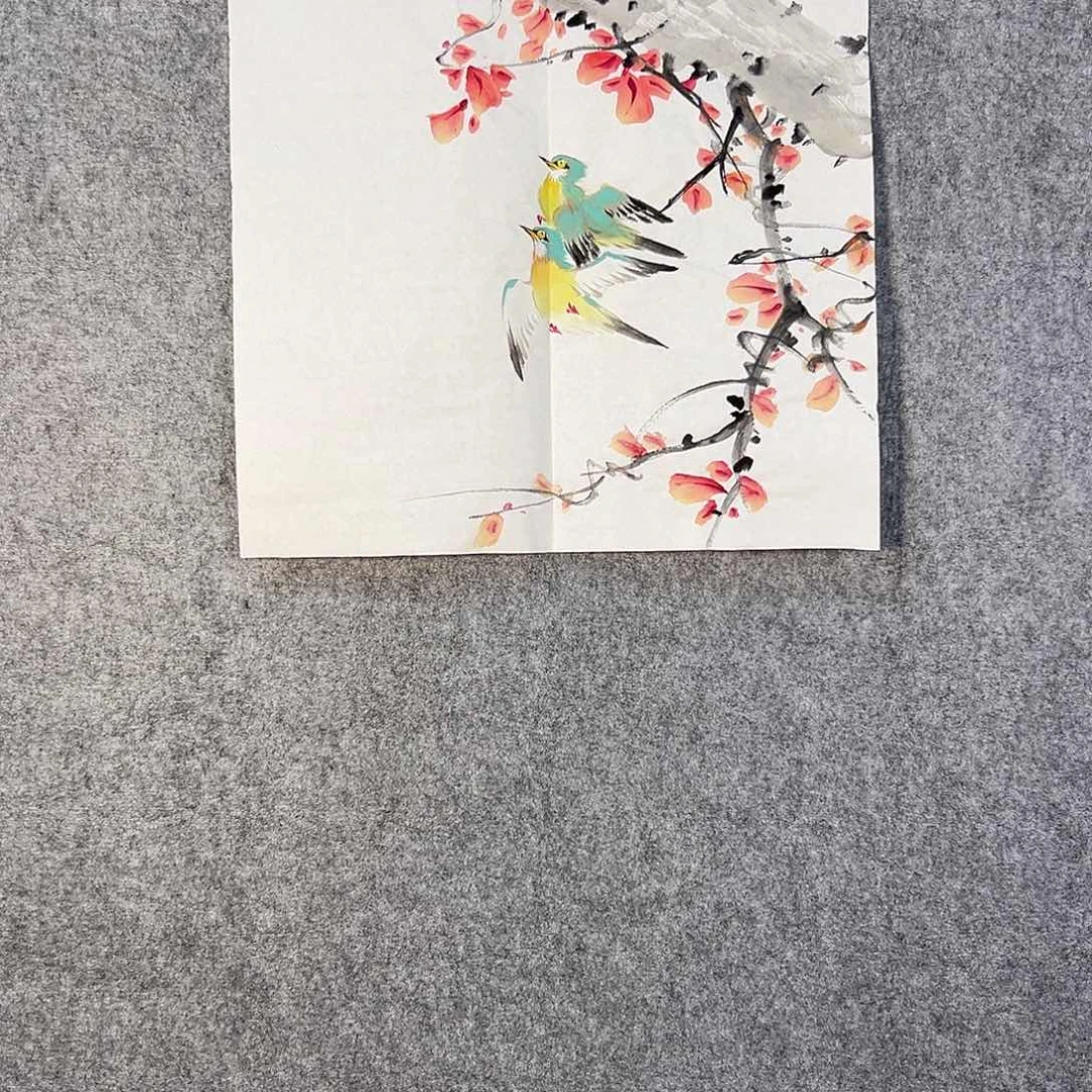 国画322 花鸟在此处飞翔也不太