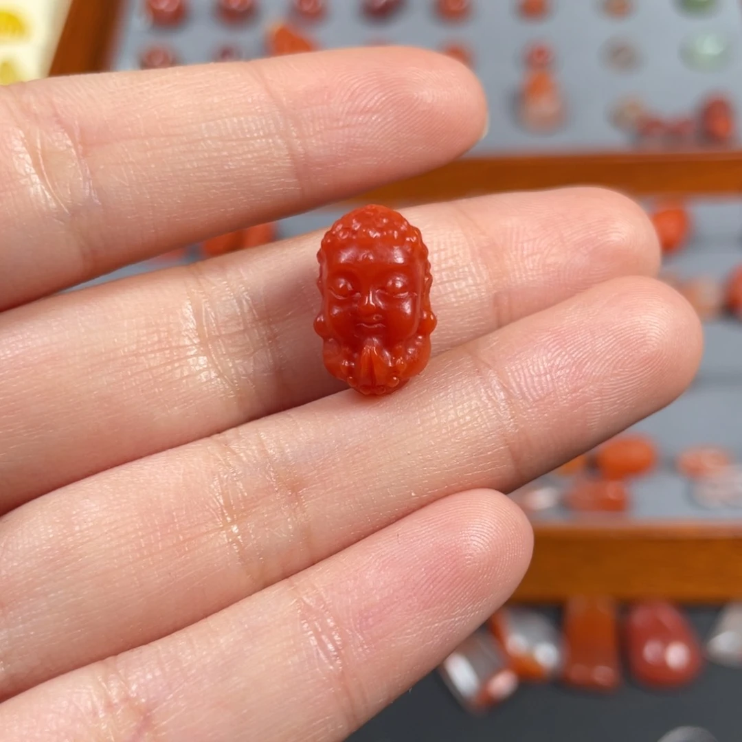 南红玛瑙宝宝佛未镶嵌A***a
