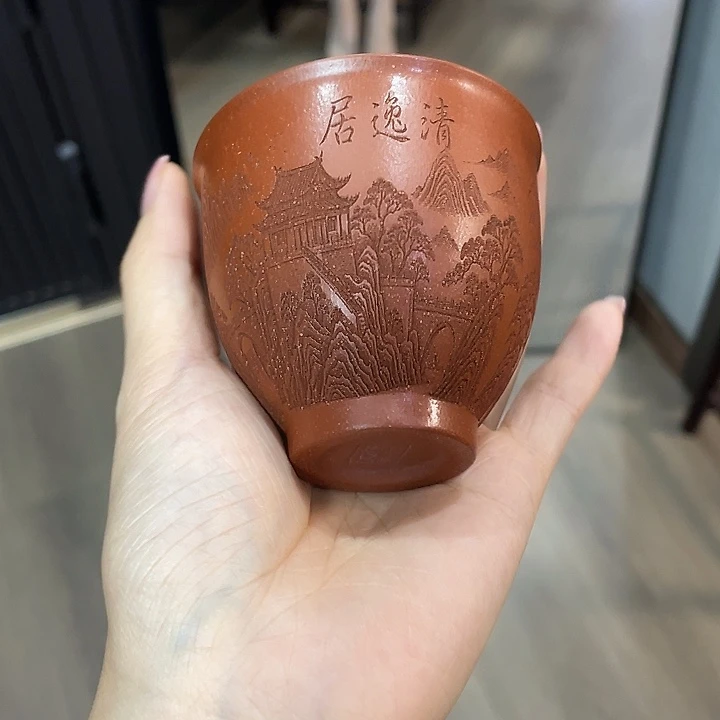 茶壶紫砂全手工打造