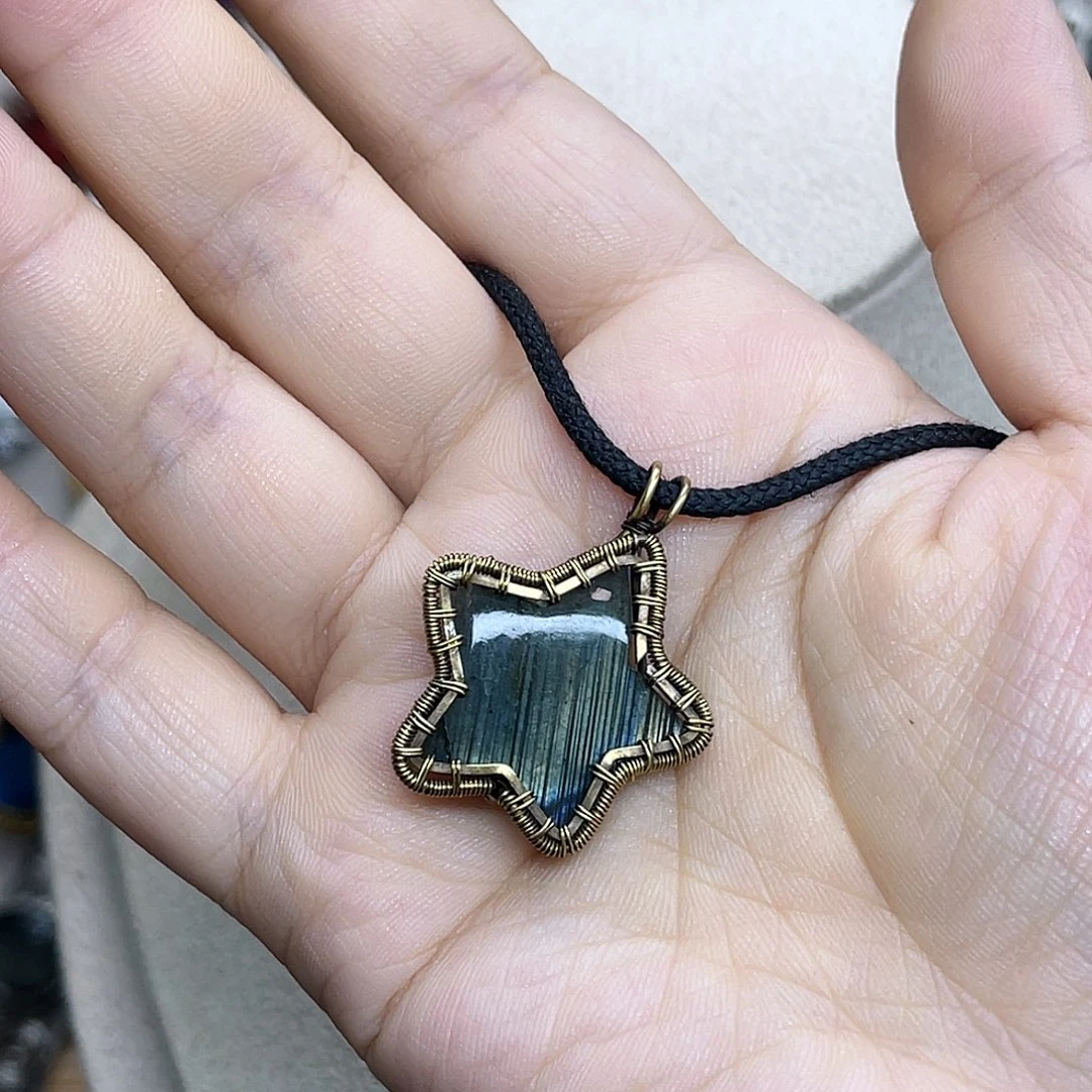 小***辣编织品星星手工吊坠