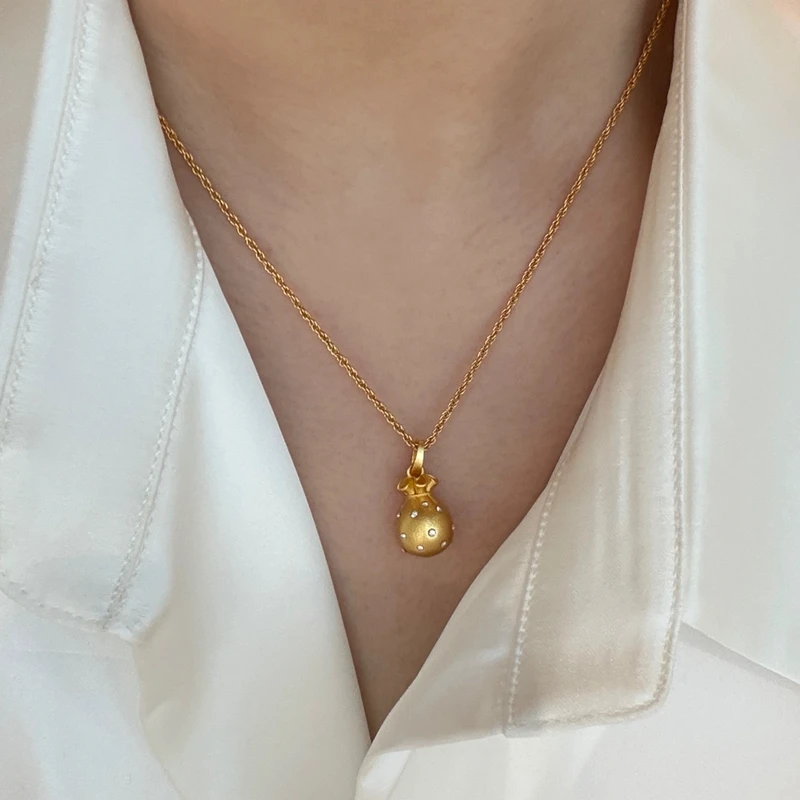 铜合金项链 VIIGLOO｜ 钱袋子-镀k金精致重工艺项链