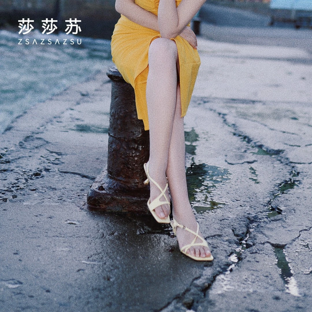 雅典娜莎莎苏春夏季方头玛丽珍女鞋细高跟告白穿搭凉鞋ZA54126-11