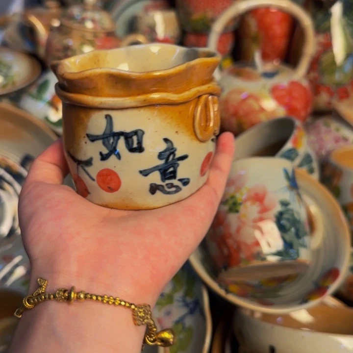 瓷片景德镇陶瓷手工手绘