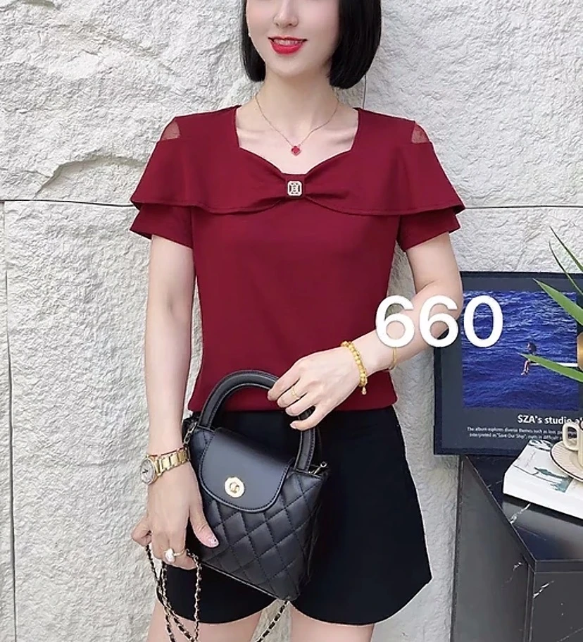 夏季新款时尚洋气蝴蝶结蕾丝漏肩短袖T恤气质百搭减龄显瘦女上衣