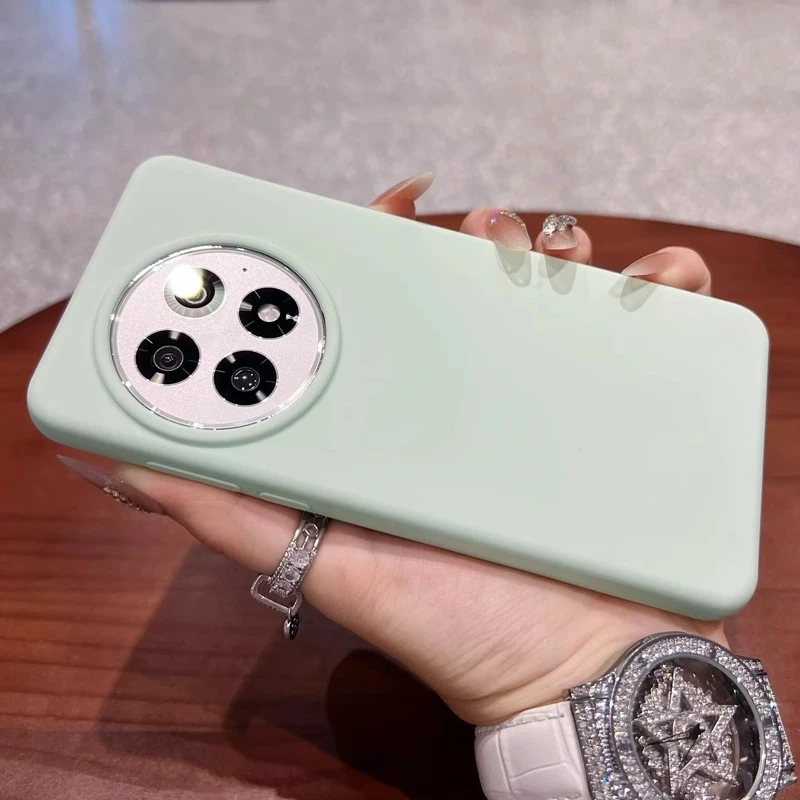 适用一加13液态硅胶手机壳亲肤软糯手感一加ace5pro防摔纯色简约