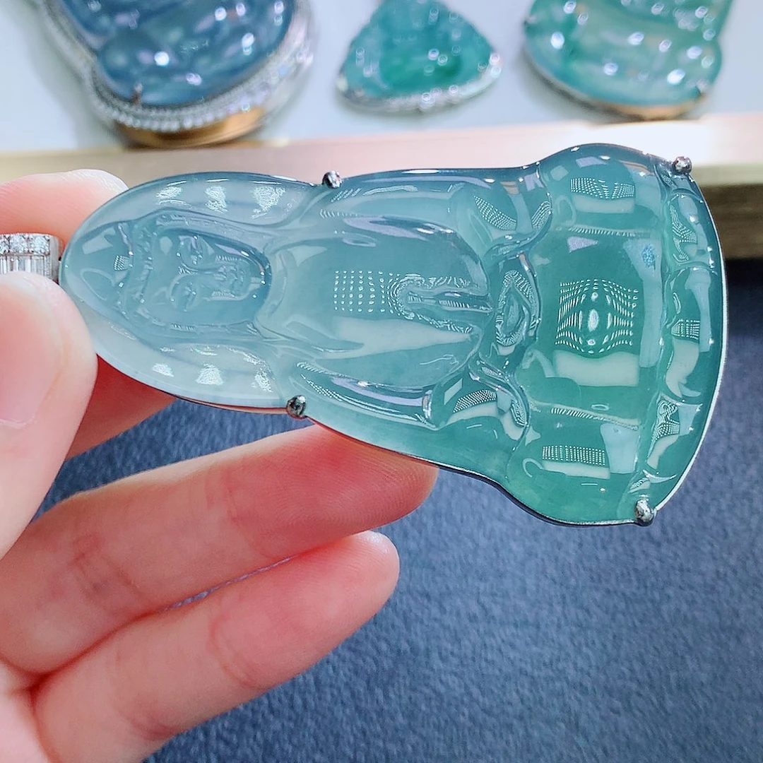 翡翠银S925镶嵌颈饰翡翠