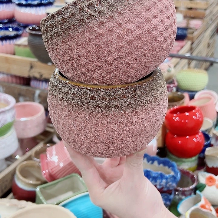 有孔，凑单福利满10元发货陶瓷多肉花盆！