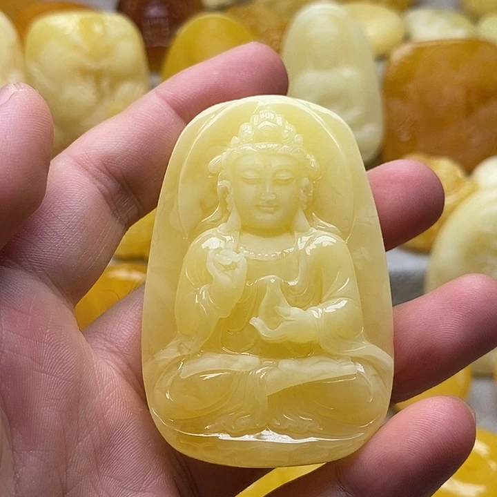 琥珀颈饰未镶嵌琥珀蜜蜡吊坠