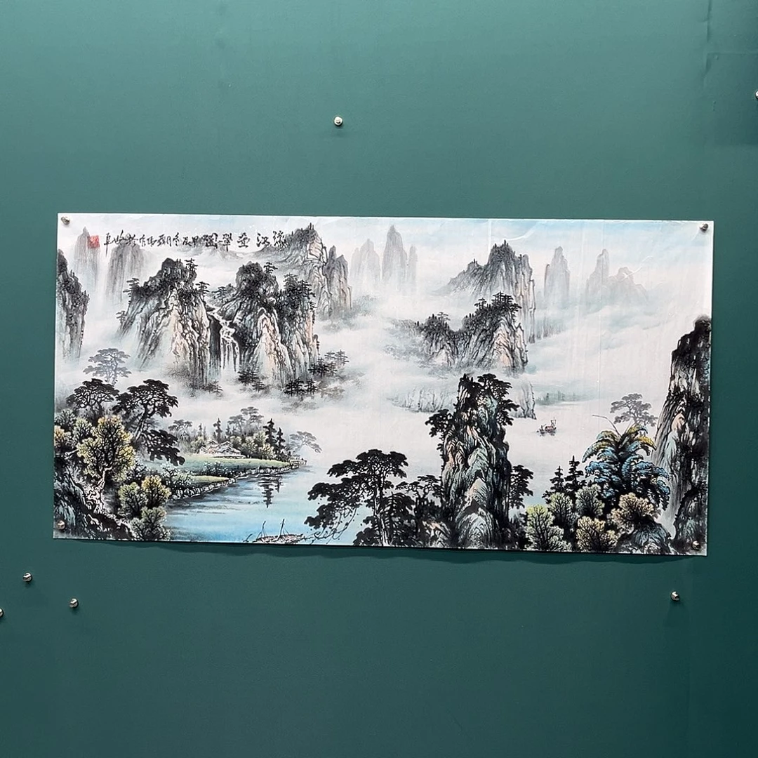 国画艺术家真人手绘
