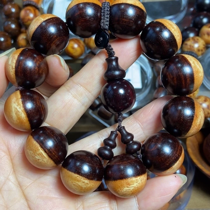 檀香紫檀（小叶紫檀）紫檀阴阳珠尺寸2.0