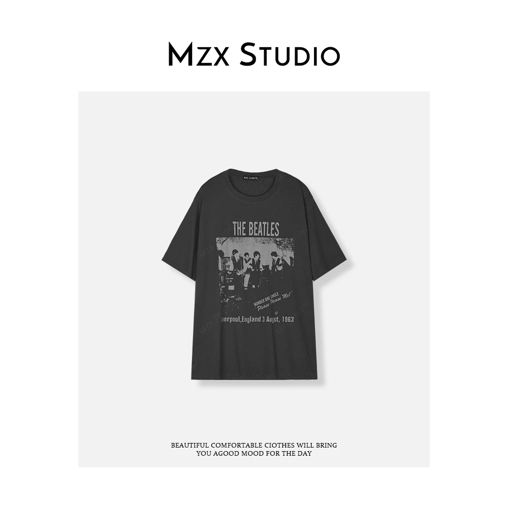 MZX 夏季图案创意印花百搭短袖T恤 SY8796-A