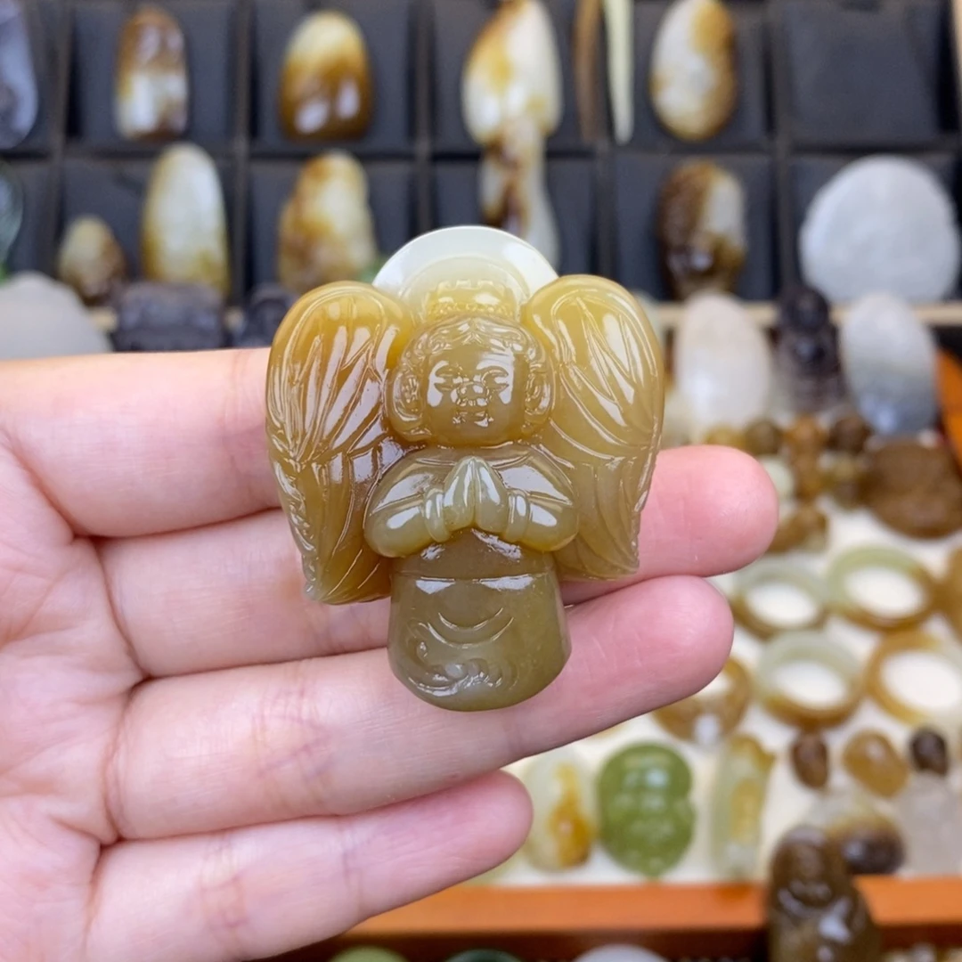 和田玉未镶嵌颈饰