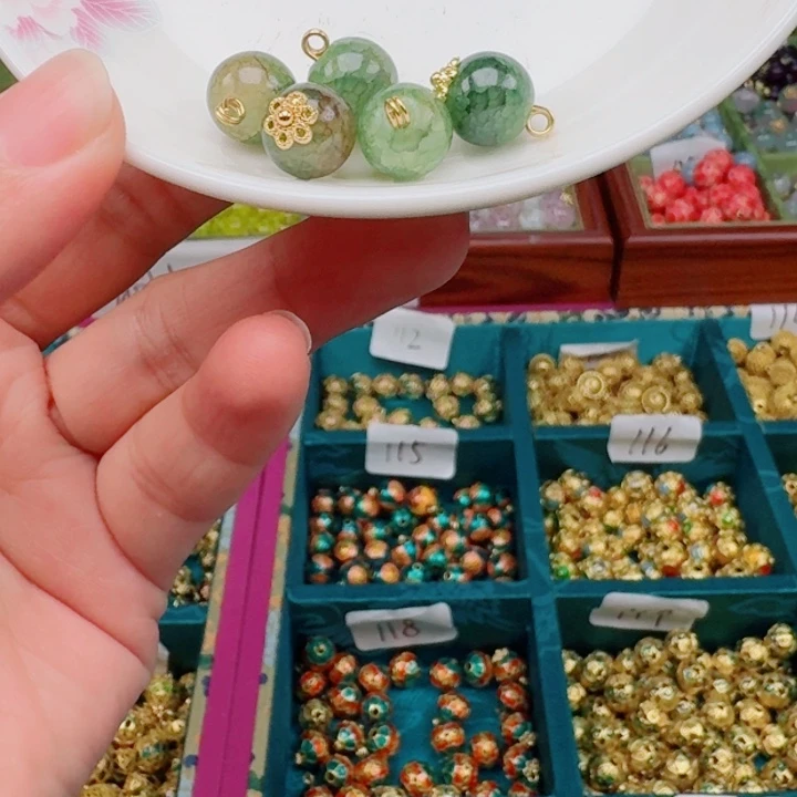 圆珠扣铜扣压襟盘扣