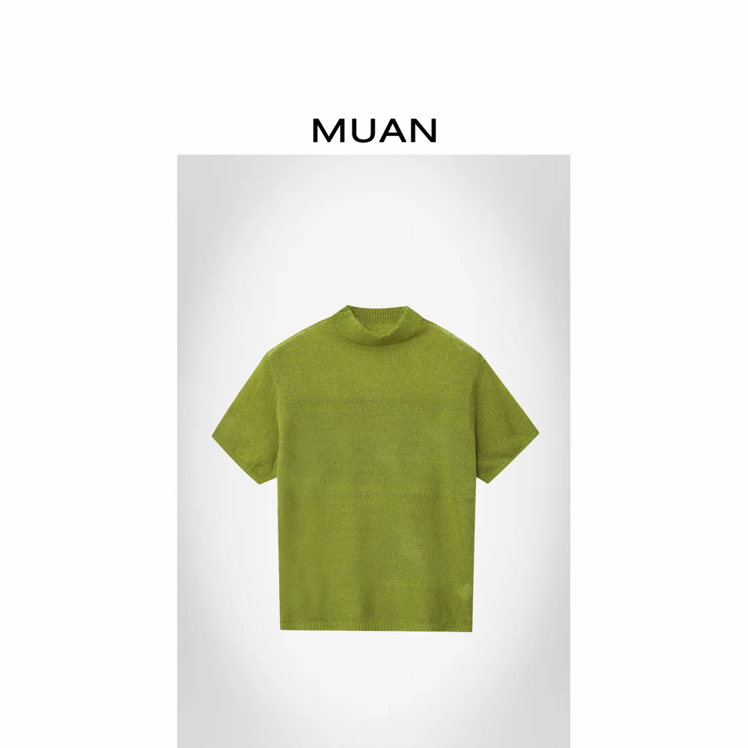 木岸MUAN：《春水T》定制高级简约百搭T恤上衣打底女DG3-115