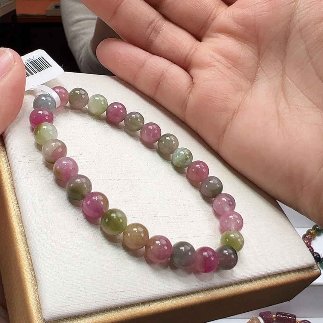 碧玺未镶嵌手串7mmmmmmm