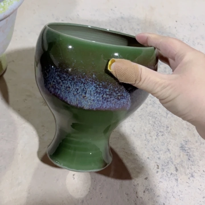 瓷片口12高16 景德镇陶瓷瑕