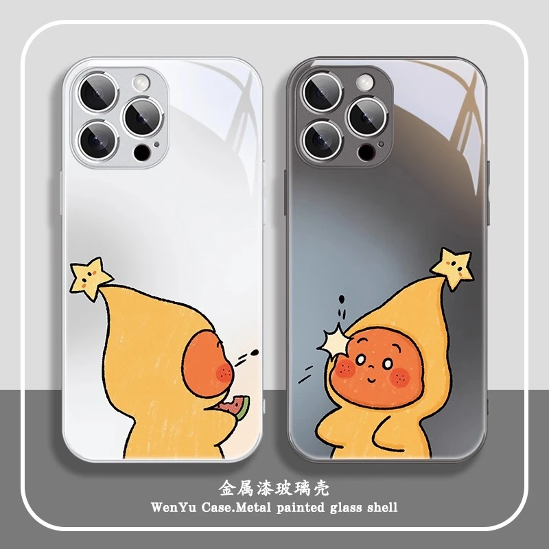 适用苹果16/华为pura80/小米15/vivo/oppo趣味搞怪星星人手机壳