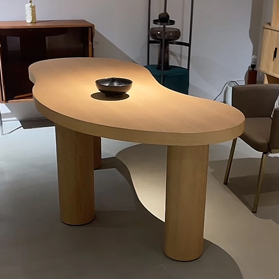 现代轻奢简约风餐桌，书桌