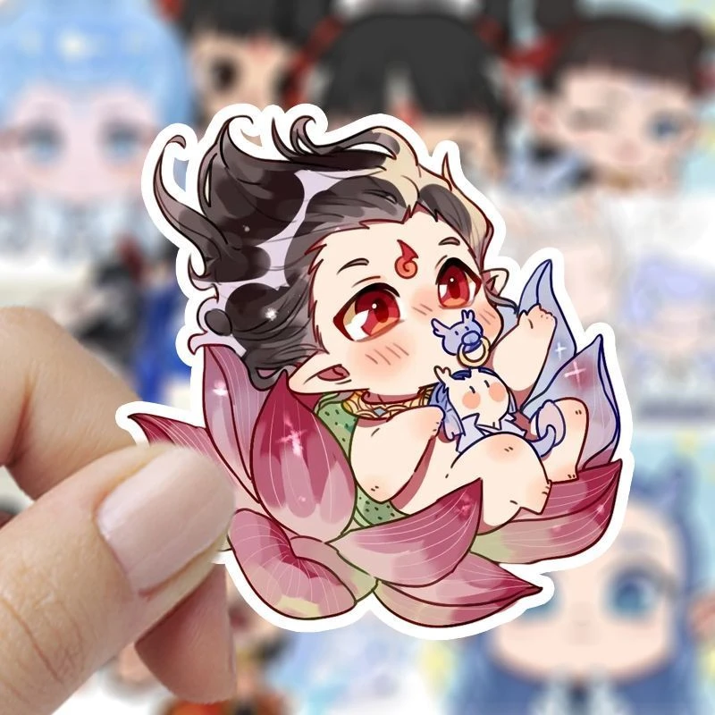 100张爆款Q版哪吒2之魔童闹海周边吒儿敖丙藕饼敖光卡通国漫diy