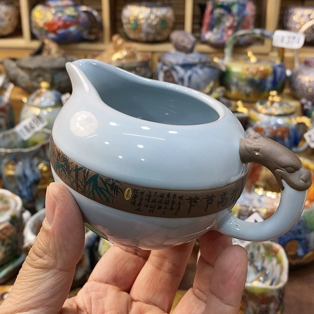 粗陶志野柴烧茶器