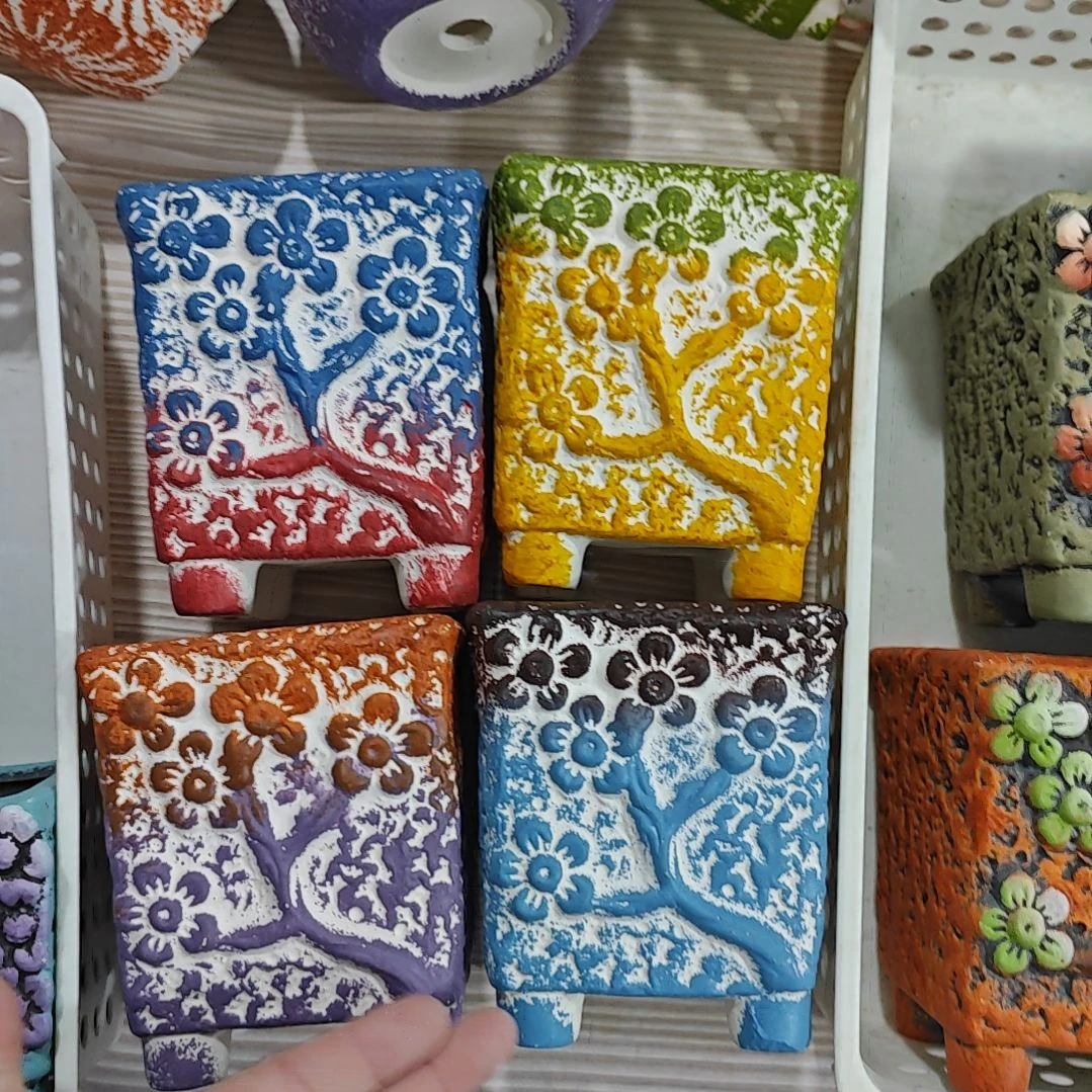 红陶吸水透气的白陶花盆凑满12发货