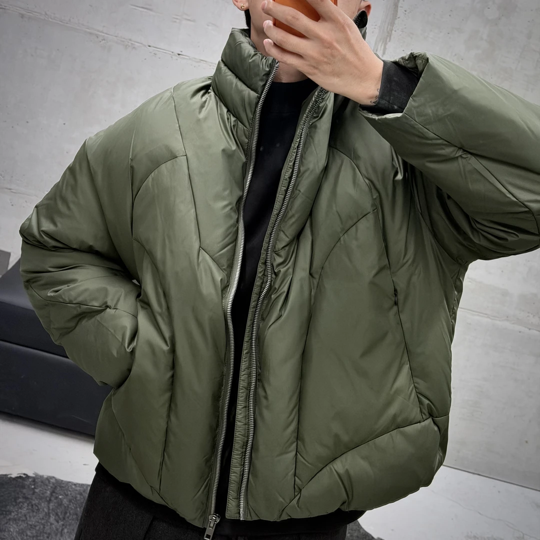 楠老板【新款】立领结构潮流羽绒服8690