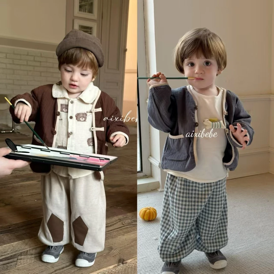 2222冬款）男女宝宝婴幼儿爬服连体哈衣