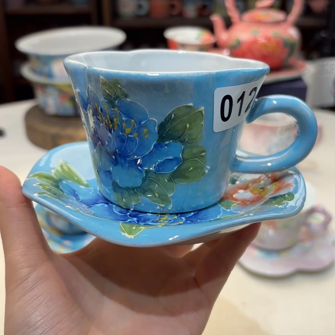 景德镇手绘高温釉下彩陶瓷茶具