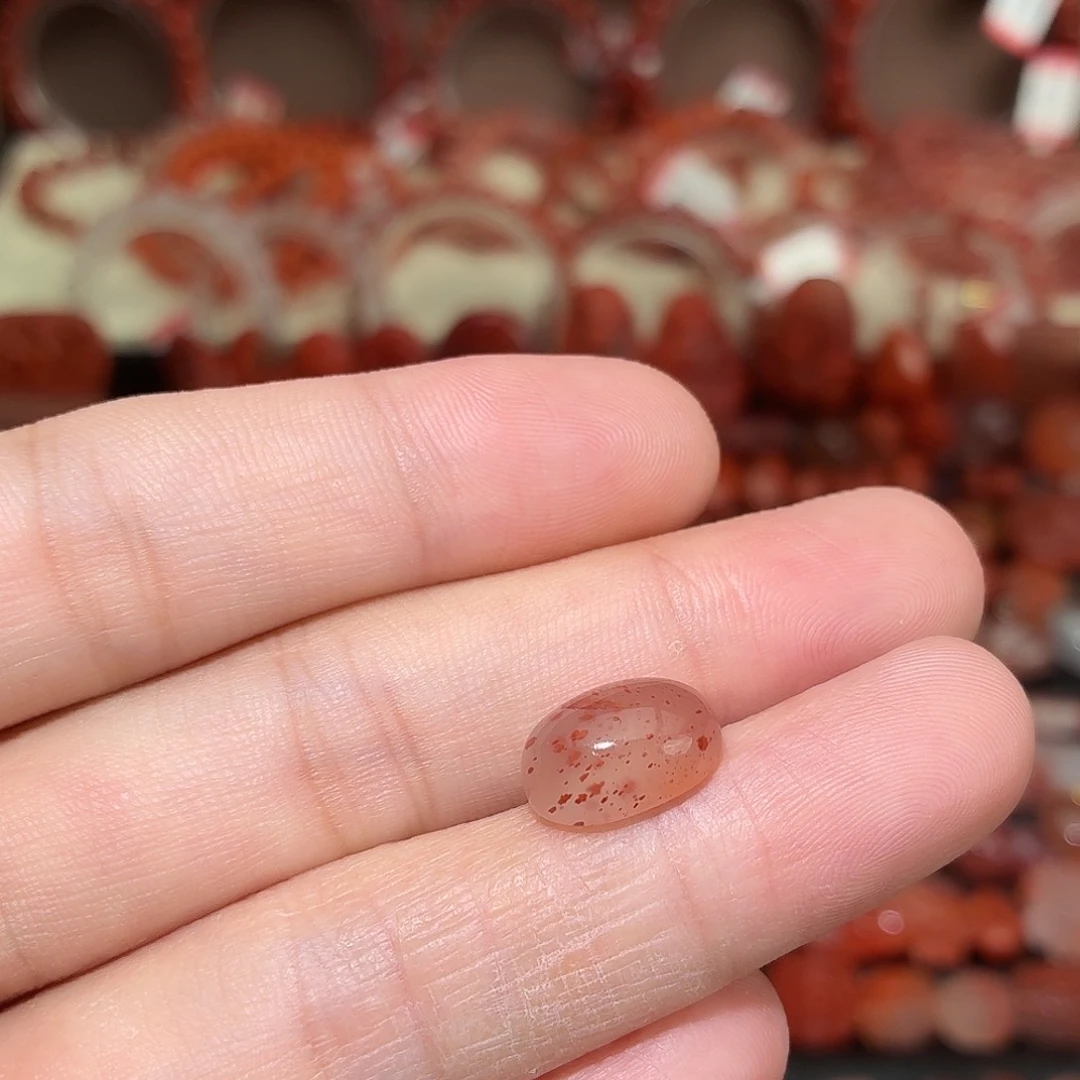 南红玛瑙未镶嵌颈饰满天星蛋面1